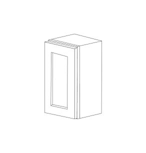 Malibu White Shaker 12x36 Wall Cabinet - RTA