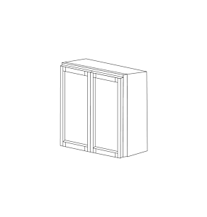 Aspen White Shaker 24x30 Wall Cabinet - Assembled