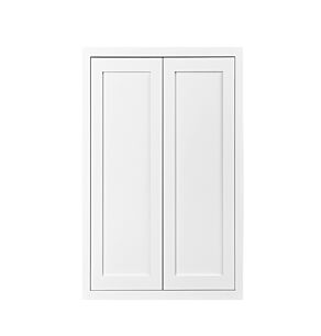 Snow White Inset Shaker 24x30 Wall Cabinet - RTA