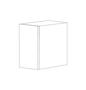 Matte White 24x36 Wall Cabinet - 1 Door - Assembled