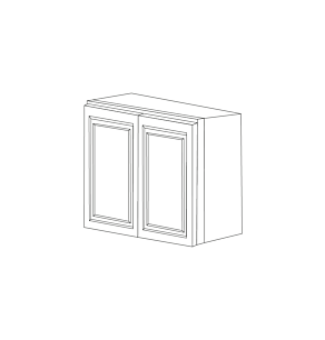 Classic Snow White 27x36 Wall Cabinet - Assembled