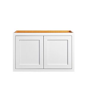 Snow White Inset Shaker 30x18 Wall Cabinet - RTA