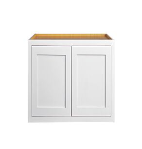 Snow White Inset Shaker 30x21 Wall Cabinet - RTA