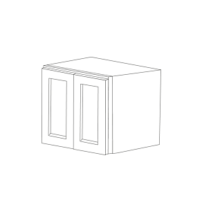 Malibu White Shaker 30x24x12 Wall Cabinet - RTA