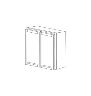 Aspen White Shaker 30x42 Wall Cabinet - Assembled