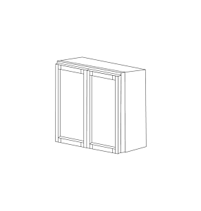 Georgia Honey Shaker 33x30 Wall Cabinet - Assembled