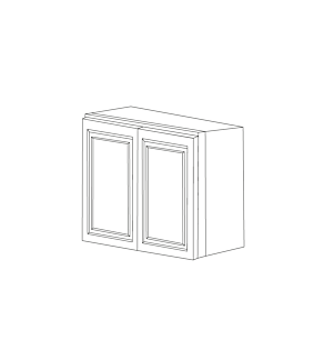 Classic Snow White 33x30 Wall Cabinet - Assembled