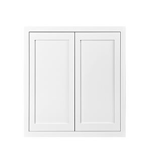 Snow White Inset Shaker 33x39 Wall Cabinet - RTA