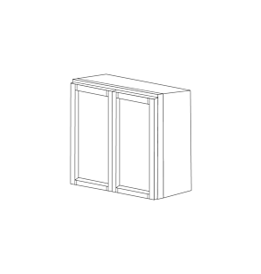 Aspen White Shaker 33x42 Wall Cabinet - Assembled