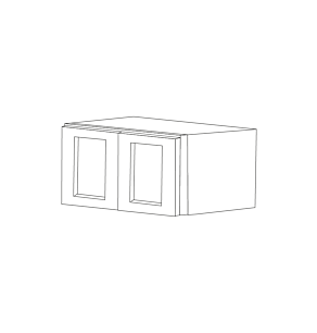 Malibu White Shaker 36x12x24 Wall Cabinet - RTA