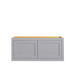 Dark Blue Inset Shaker 36x15x24 Wall Cabinet - RTA