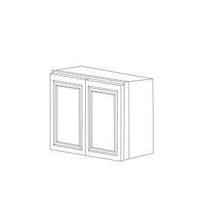 Classic Snow White 36x30 Wall Cabinet - Assembled