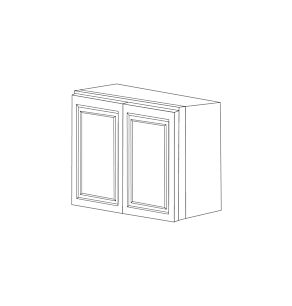 Classic Snow White 36x36 Wall Cabinet - Assembled