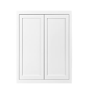 Snow White Inset Shaker 36x39 Wall Cabinet - RTA