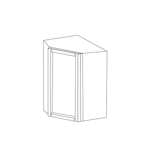 Aspen White Shaker 24x36 Wall Corner Cabinet RTA