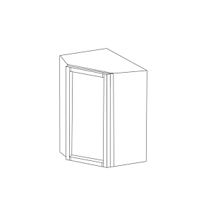 Lexington Espresso Shaker 24x42 Wall Corner Cabinet - Assembled