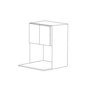 Flat Panel 27x30 Microwave Wall Cabinet - Assembled