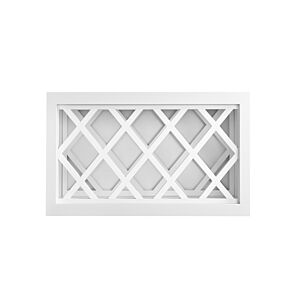 Snow White Inset Shaker 30x15 Wine Rack Wall Cabinet - RTA