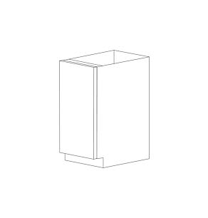 Lucca 18" Base Cabinet - Full Height Door - White Melamine Box - RTA