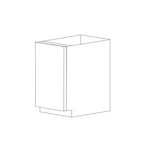Lucca 21" Base Cabinet - Full Height Door - White Melamine Box - RTA