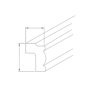 Honey Maple Shaker Light Molding