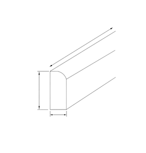 Honey Maple Shaker Scribe Molding
