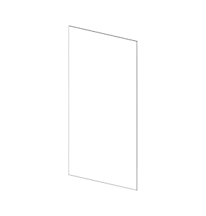 Classic Creme Shaker 24x96 Refrigerator End Panel (RF1.5 + Panel)