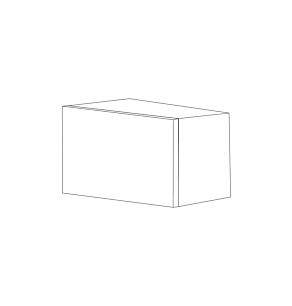 Bella 30x18 Horizontal Lift Up Wall Cabinet - White Melamine Box - RTA