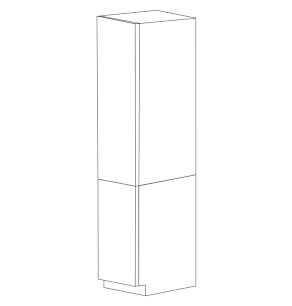 Lucca 18x84 Pantry Cabinet - White Melamine Box - Assembled