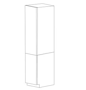 Lucca 18x96 Pantry Cabinet - White Melamine Box - RTA
