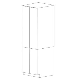 Bella 30x84 Pantry Cabinet - White Melamine Box - RTA