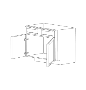 Carolina Hickory Shaker 33" Sink Base Cabinet - RTA