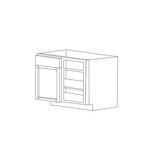Classic Snow White 36" Blind Base Corner Cabinet - RTA