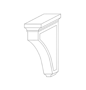 Light Grey Double Shaker Corbel