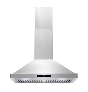 30" Ducted Range Hood in Stainless Steel w/ Touch Controls, LED Lighting & Permanent Filters