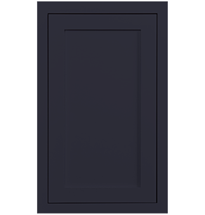 Dark Blue Inset Shaker Sample Door