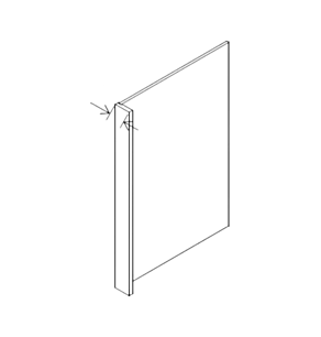 Classic Creme Shaker Dishwasher Panel