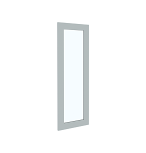 Lunar Grey Shaker Glass Door 12"Wx42"H