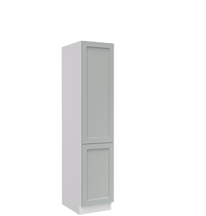 Lunar Grey Shaker 18x84 Pantry Cabinet - Assembled