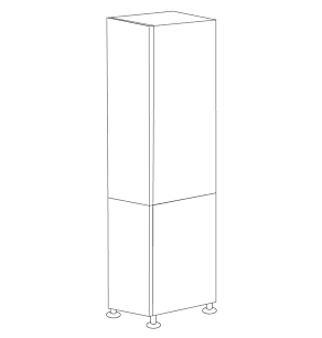 Lacquer White 24x84 Pantry Cabinet - Assembled