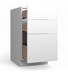 Olmo Miele 12" Three Drawer Base Cabinet - RTA