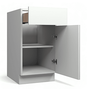 Super Matte Cyan 12" Base Cabinet - Assembled