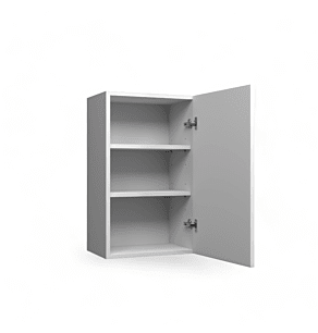 High Gloss Grey 9x36 Wall Cabinet - Assembled