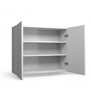 High Gloss Grey 24x36 Wall Cabinet - Assembled