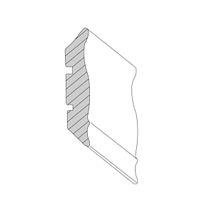 Orlando Ginger Square 4.5"Wx90"L Out Round Crown Molding