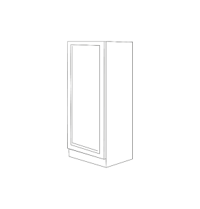 Classic Creme Shaker 18x54 Lower Pantry Cabinet - RTA