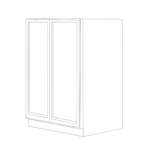 Classic Creme Shaker 36x54 Lower Pantry Cabinet - RTA