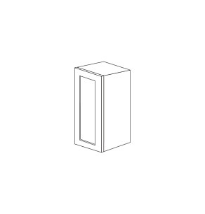 Lunar Slim White Shaker 9x30 Wall Cabinet - RTA