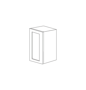 Lunar Slim White Shaker 18x36 Wall Cabinet - RTA