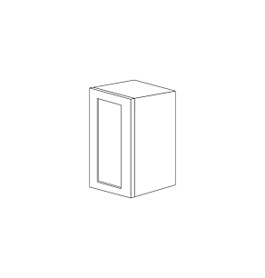 Lunar Slim White Shaker 21x30 Wall Cabinet - RTA